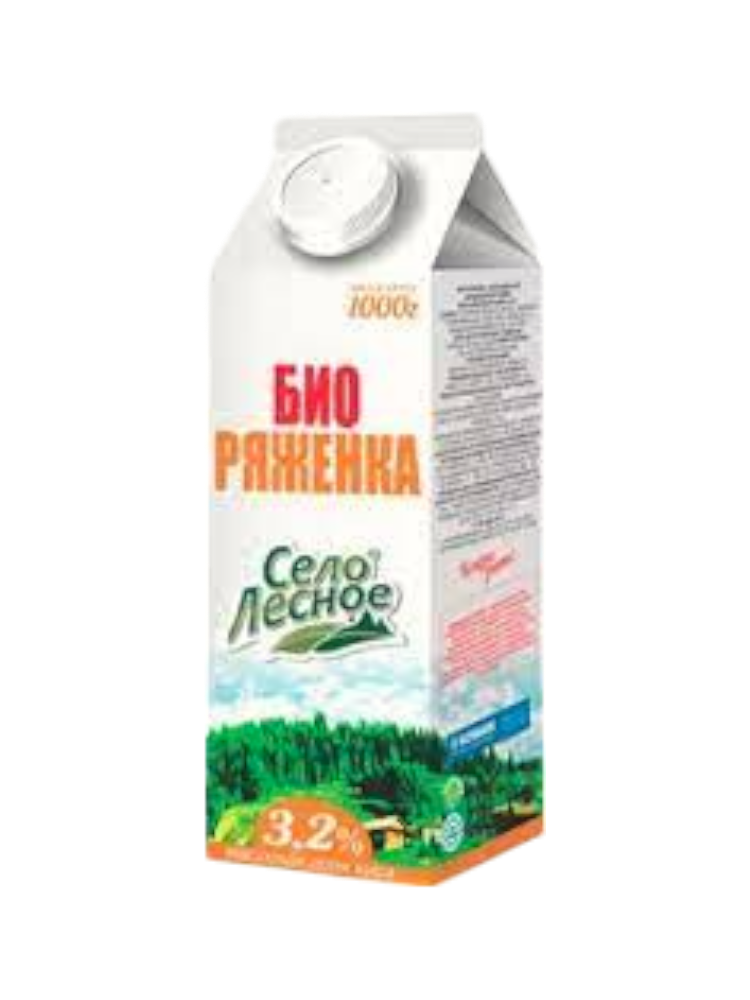 БИО РЯЖЕНКА СЕЛО ЛЕСНОЕ 900Г 3.2%